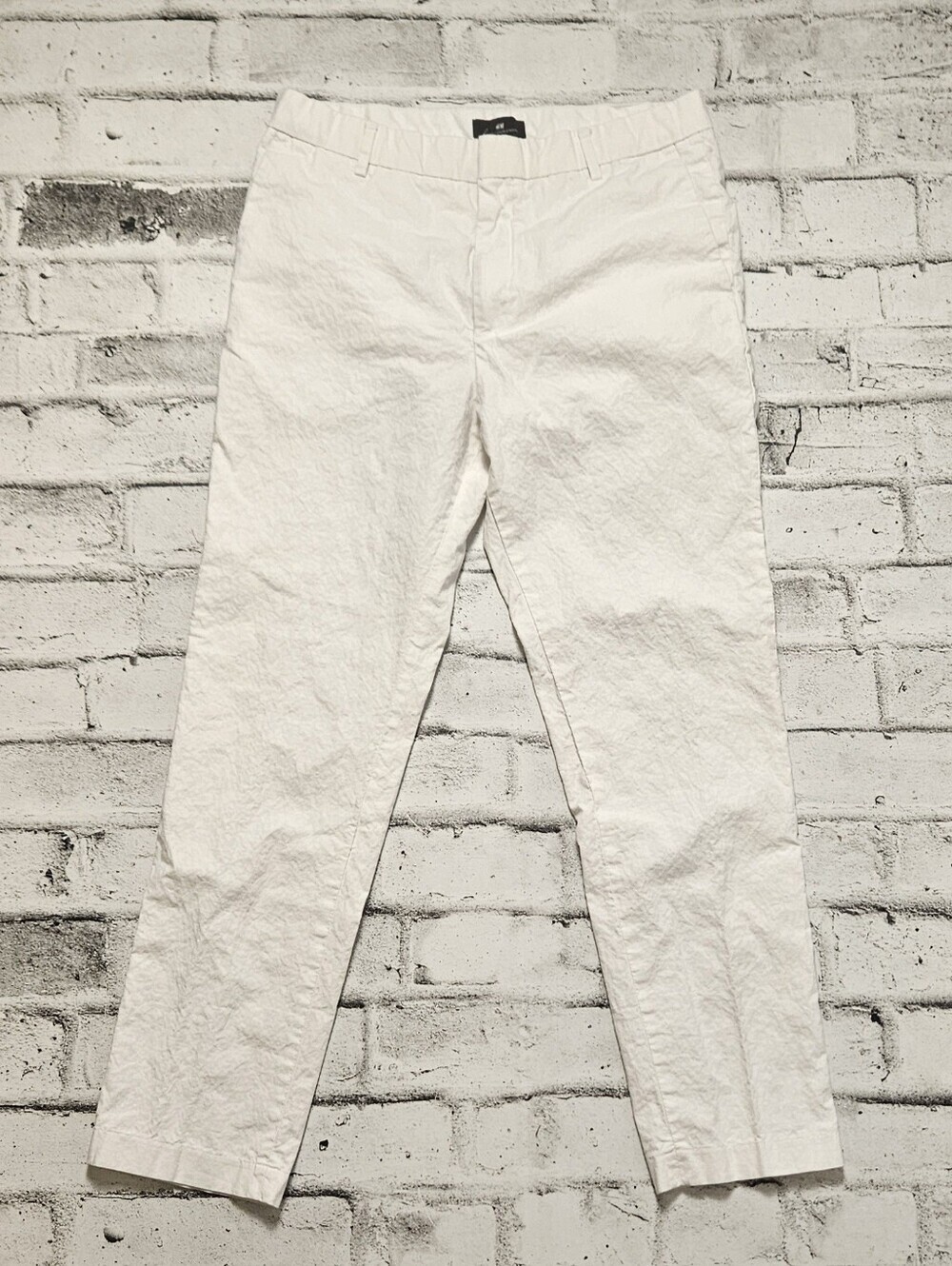 H&M White Slim Fit Chino Pants Men’s 32 Straight Leg Casual